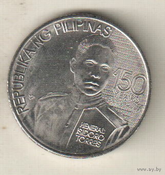 Филиппины 1 писо 2016 150 лет со дня рождения Исидро Торреса