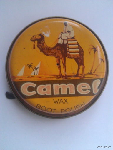 Коробочка жестяная из-под обувного крема CAMEL (начало 60-х годов)