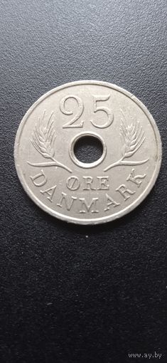 Дания 25 эре 1970 г.