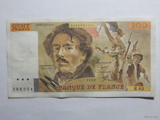 Франция 100 франков 1982г.