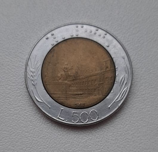 Италия 500 лир 1987