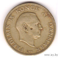 Монета 2 кроны 1958 года. Дания.