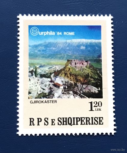 Албания 1984 год Событие Филателия Почта Международная Выставка Марок в Риме EURPHILA 84 Mi:2237 Чистая
