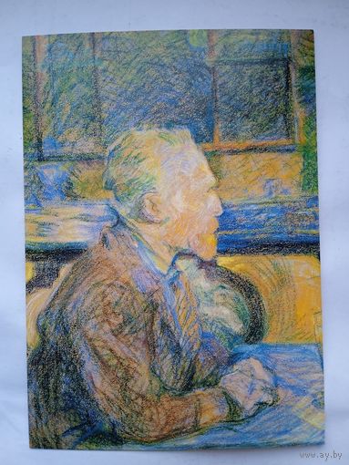 Тулуз-Лотрек. Портрет художника Ван Гога. Фрагмент. Издание Великобритании