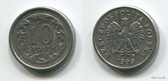 Польша. 10 грошей (1998)
