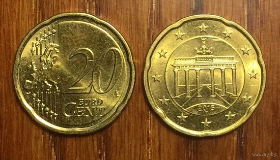 Германия, 20 евроцентов 2015 F