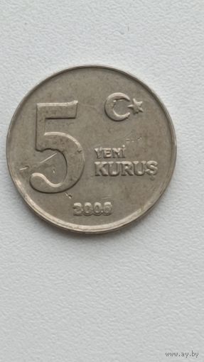 Турция. 5 Куруш 2006 года