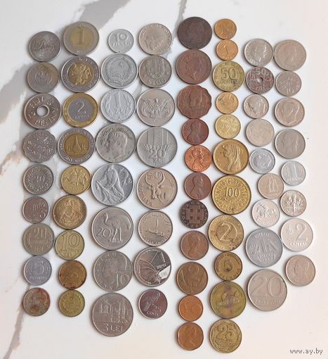 Сборный лот - монеты мира #6 Отличная подборка! С 1 рубля