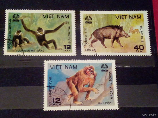 Вьетнам 1981 Фауна 3 марки