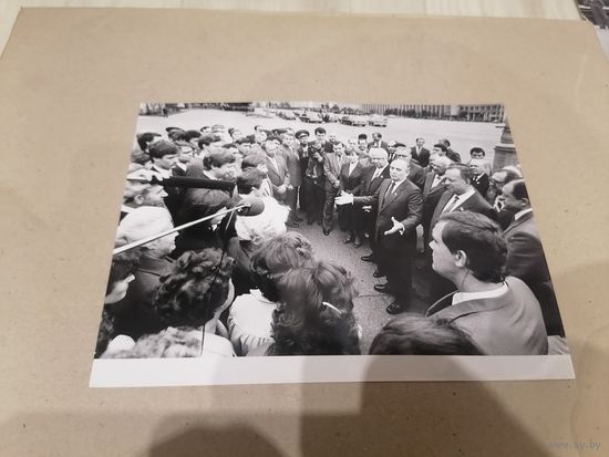 Фото горбачев визит в минск
