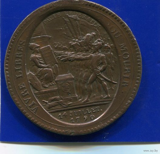 Франция 5 соль 1792. Медальный Выпуск. Токен.