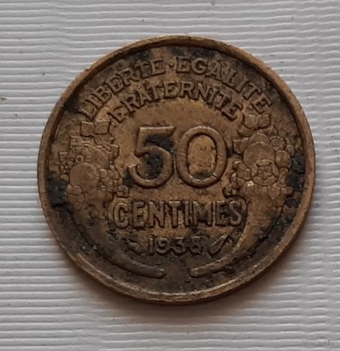 50 сантимов 1938 г. Франция