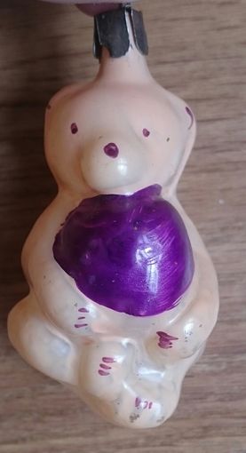 Елочная медведь с мячом ссср распродажа коллекции