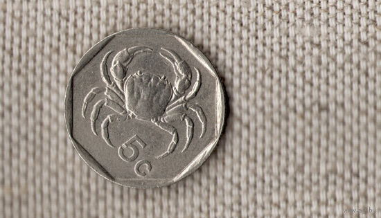 Мальта 5 центов 1991 /фауна/герб/(М*)