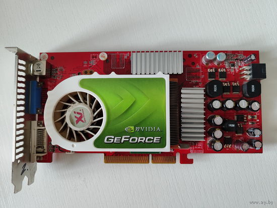 Видеокарта Nvidia GeForce 6800GS 256Mb (AGP) (нерабочая)