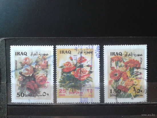 Ирак 2002 Цветы Полная серия Михель-2,8 евро гаш