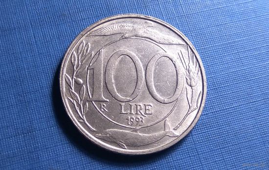 100 лир 1993. Италия.