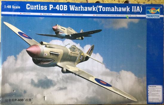 Сборная модель 1/48 Curtiss P-40B Warhawk