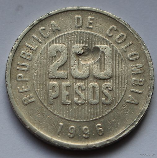 Колумбия, 200 песо 1996 г.