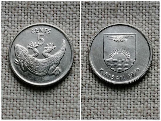 Кирибати 5 центов 1979 / фауна / Геккон Токи(блеск)