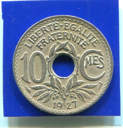 Франция 10 сантимов 1927