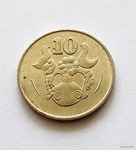 Кипр 10 центов, 1998