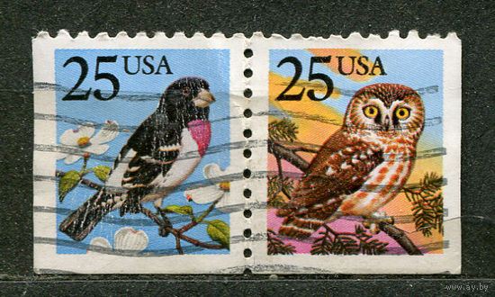 Птицы. 1980. США. Полная серия 2 марки
