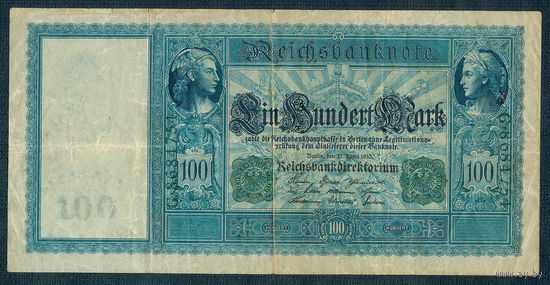 Германия, 100 марок 1910 год.  - G -