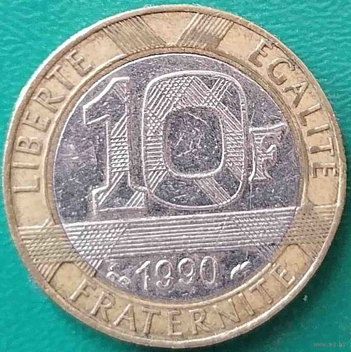 Франция 10 франков 1990 04