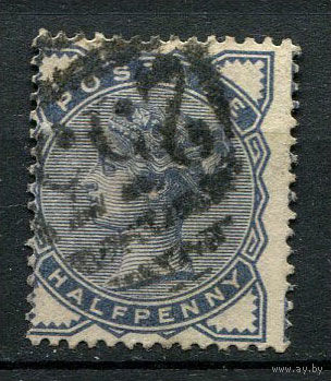 Великобритания - 1883/1884 - Королева Виктория 1/2P - [Mi.72] - 1 марка. Гашеная.  (Лот 94Q)