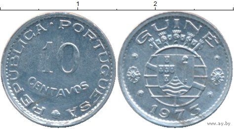 Гвинея Португальская 10 сентаво 1973 UNC