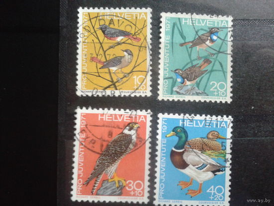 Швейцария, 1971, Птицы, полная серия
