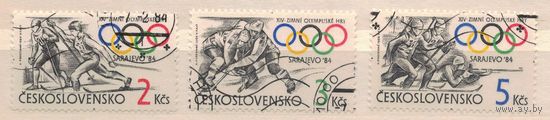 1984  Чехословакия Спорт Сараево гаш продажа 1 марка 2 кр лыжи