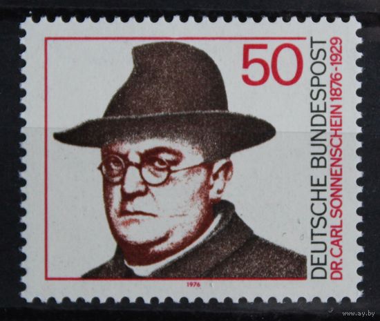 100 лет со дня рождения доктора Карла Зонненшайна, Германия, 1976 год, 1 марка