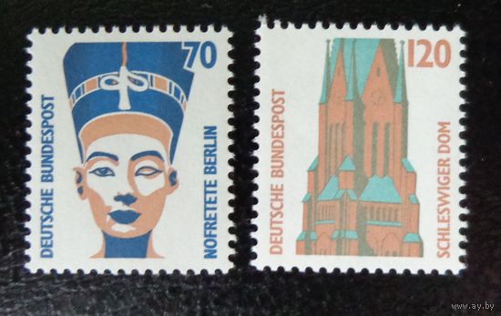 Германия, ФРГ 1988 г. Mi.1374-1375 полная серия MNH