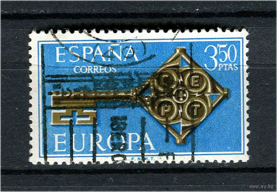 Испания - 1968 - Европа (C.E.P.T.) - [Mi. 1755] - полная серия - 1 марка. Гашеная.  (Лот 45AD)