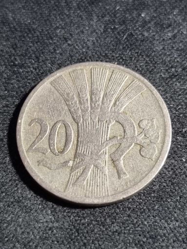 Чехословакия 20 геллеров 1921