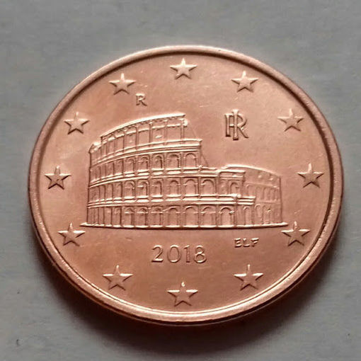 5 евроцентов, Италия 2018 г., UNC