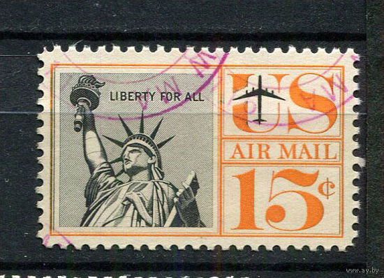 США - 1959 - Статуя Свободы - [Mi.764I x] - 1 марка - 1 марка. Гашеная.  (Лот 16BN)