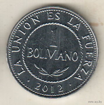 Боливия 1 боливиано 2012
