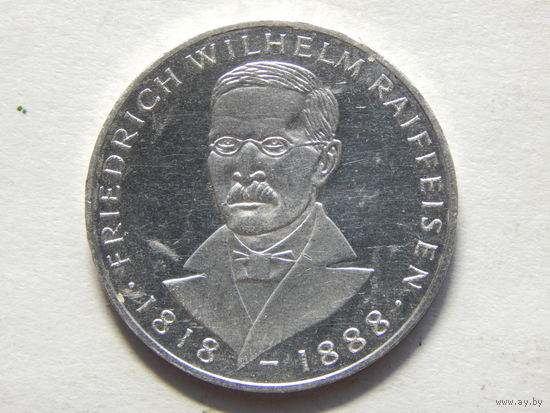 ФРГ 5 марок 1968г.Фридрих Вильгельм Райффайзен.