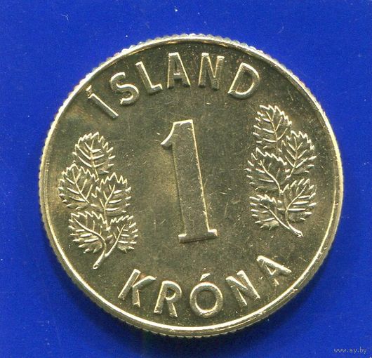 Исландия 1 крона 1973