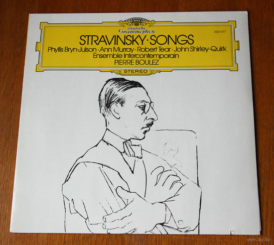Stravinsky. Songs - Pierre Boulez LP, 1982