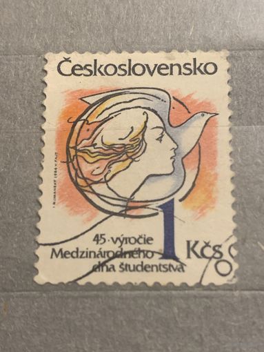 Чехословакия. 45 годовщина дня студента