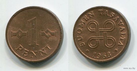 Финляндия. 1 пенни (1968, XF)