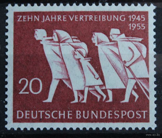 Беженцы, Германия, 1955 год, 1 марка