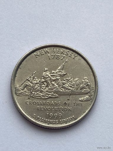 25 центов 1999 г. Нью-Джерси, США
