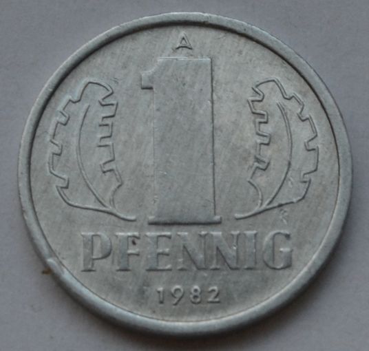 Германия - ГДР 1 пфенниг, 1982 г.