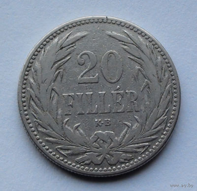 Венгрия 20 филлеров. 1892