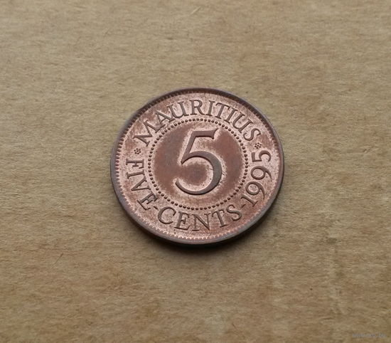 Маврикий, 5 центов 1995 г.